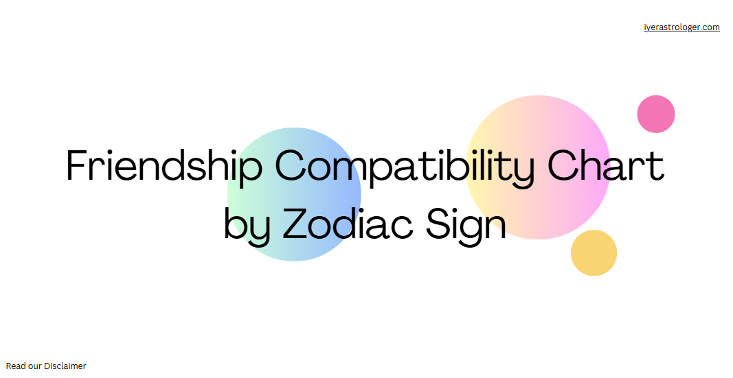 Friendship Compatibility Chart by Zodiac Sign